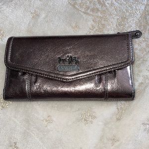 Coach checkbook wallet